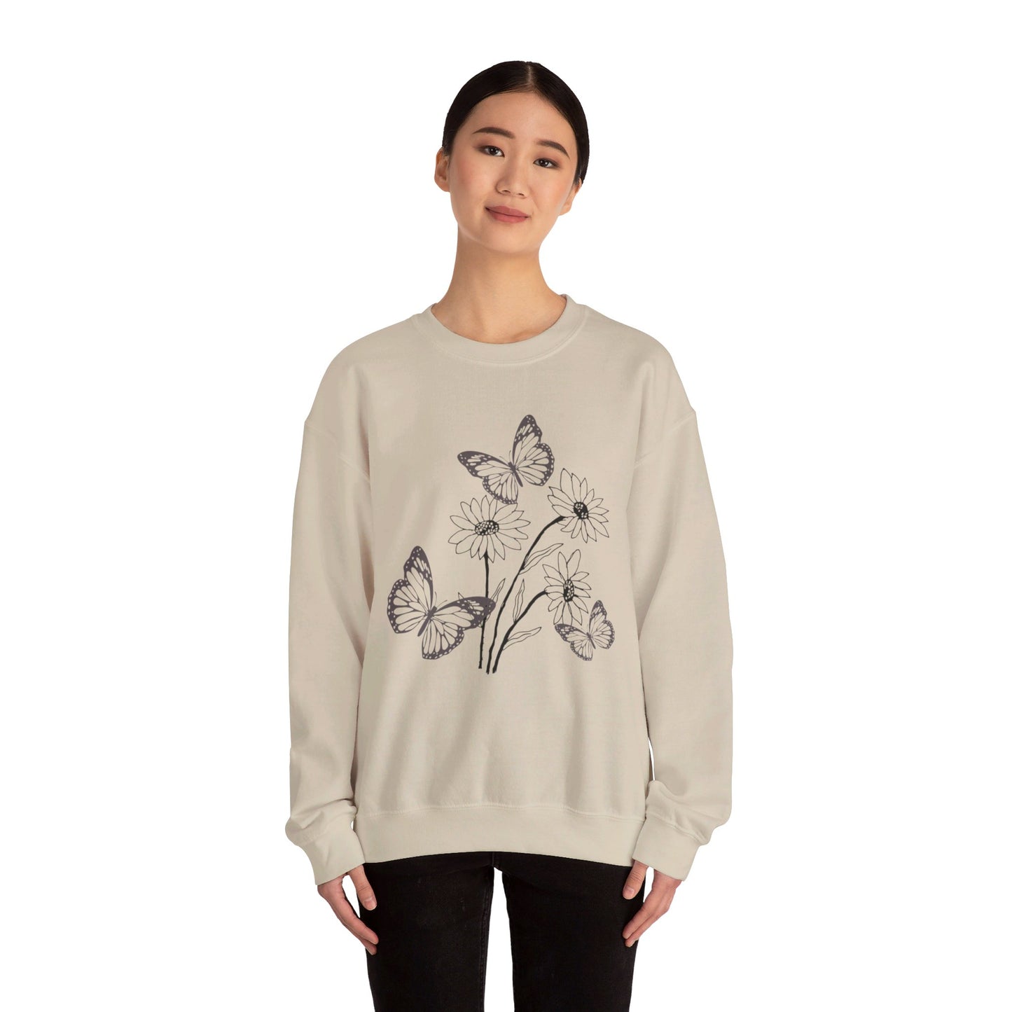 Butterfly Flower Sweatshirt