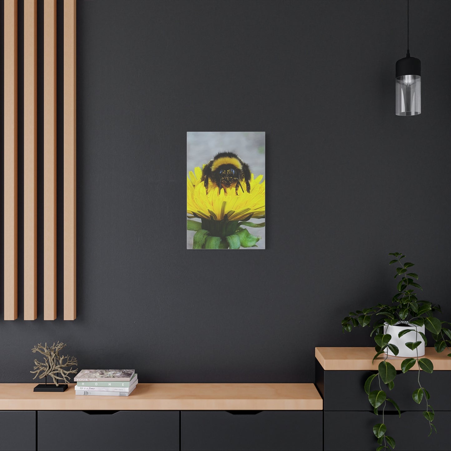 Canvas Nature Photograph Bee Print