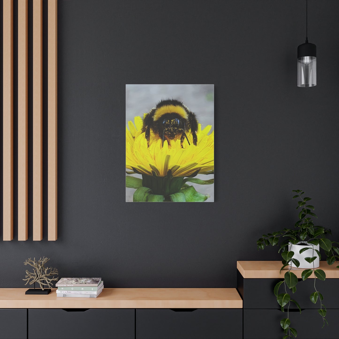 Canvas Nature Photograph Bee Print