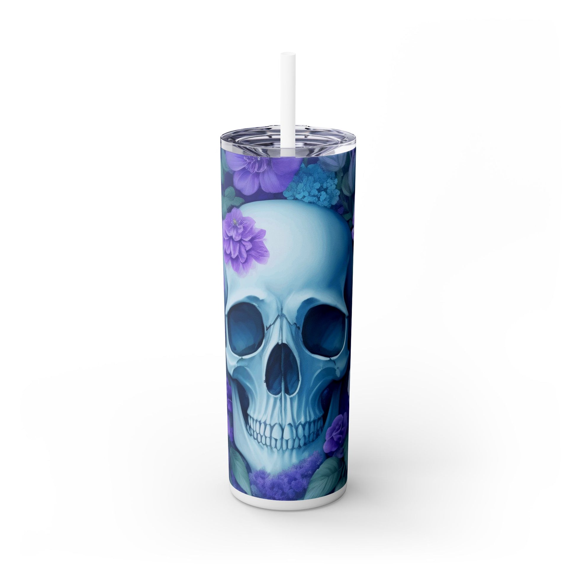 Floral Skull Tumbler