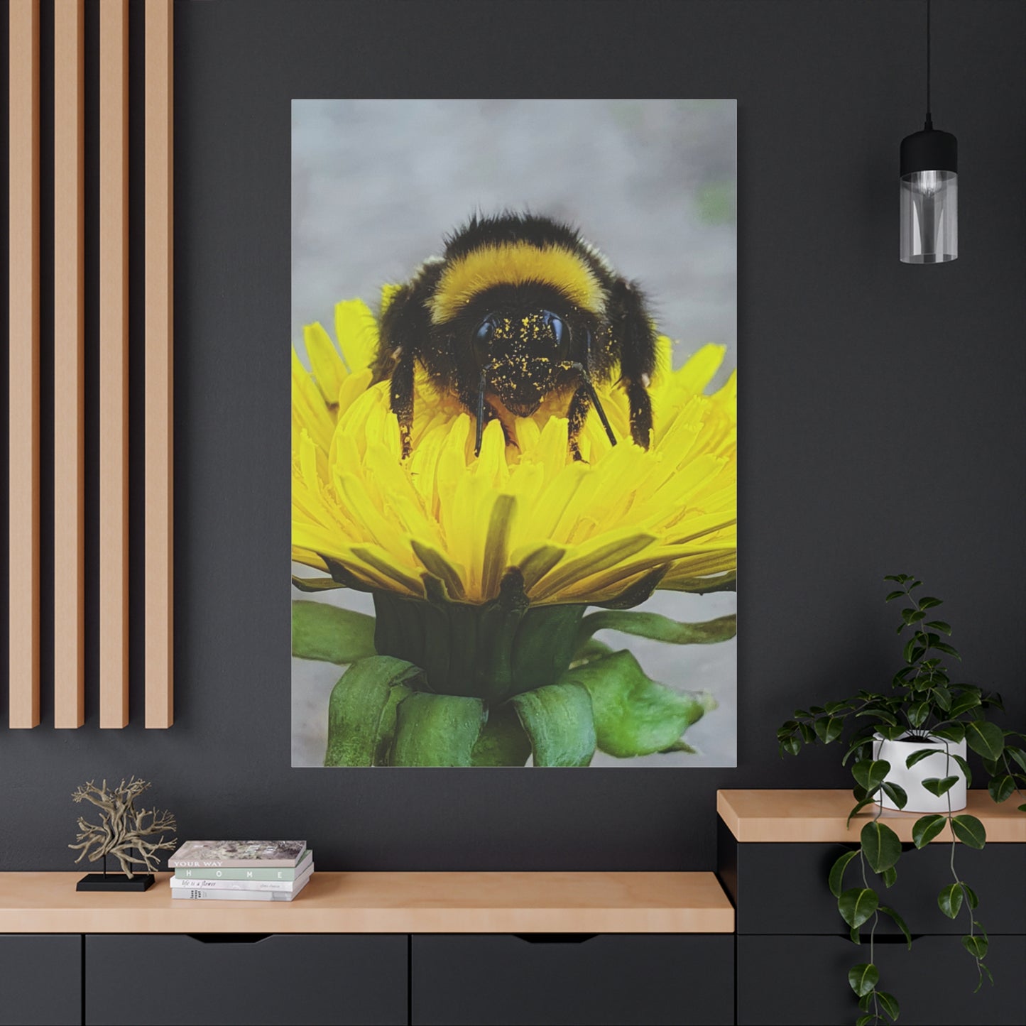 Canvas Nature Photograph Bee Print