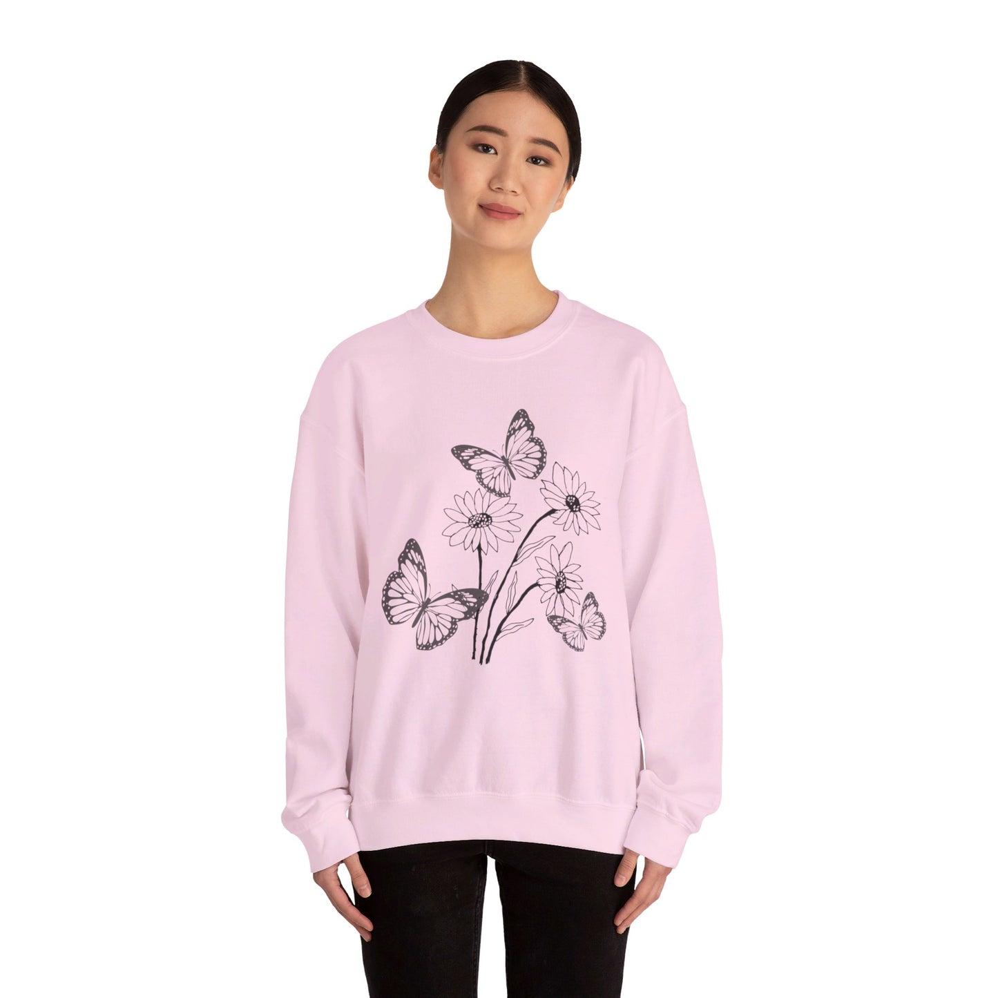 Butterfly Flower Sweatshirt