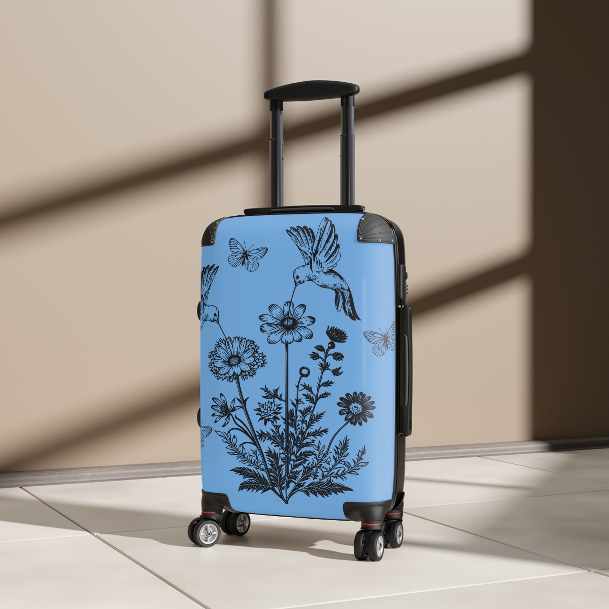 Travel Suitcase - Hummingbird Design