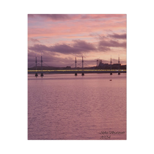 Canvas Print - Bridge Jönköping Sunset