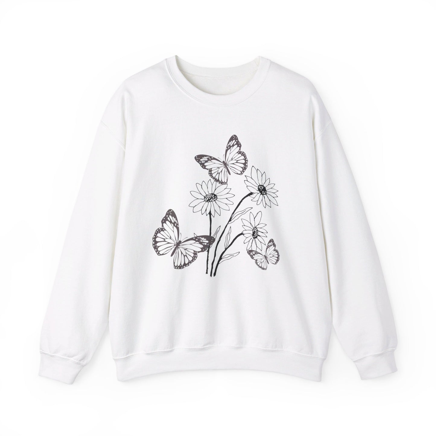 Butterfly Flower Sweatshirt