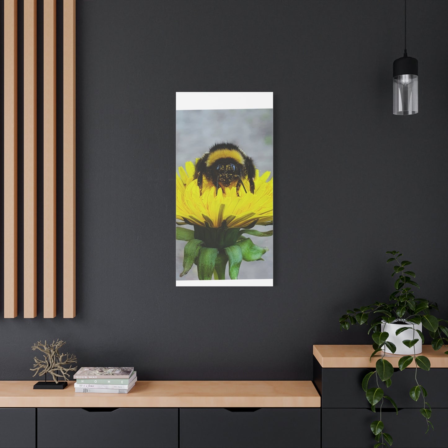 Canvas Nature Photograph Bee Print