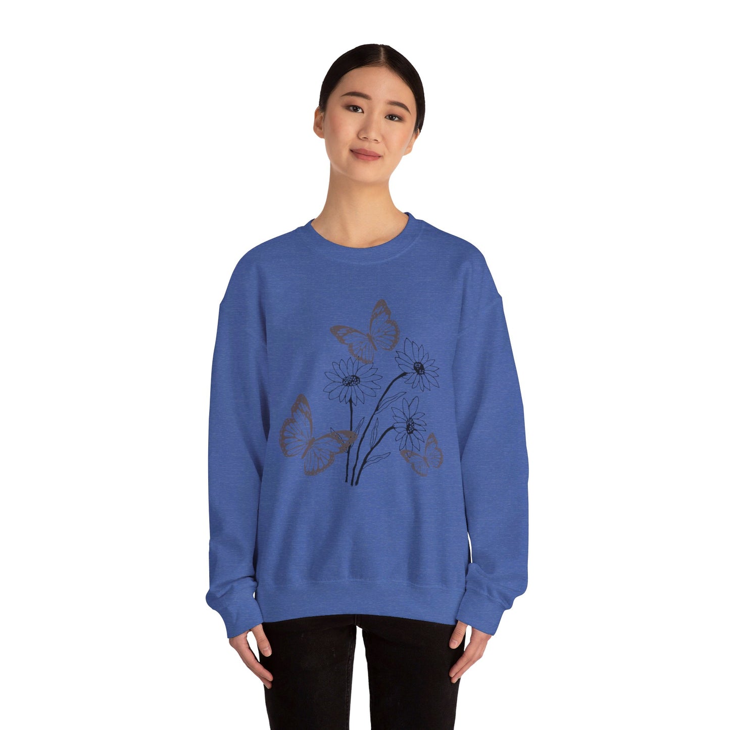 Butterfly Flower Sweatshirt