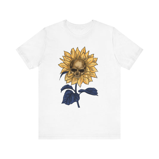 Bloom Sunflower Skull Shirt