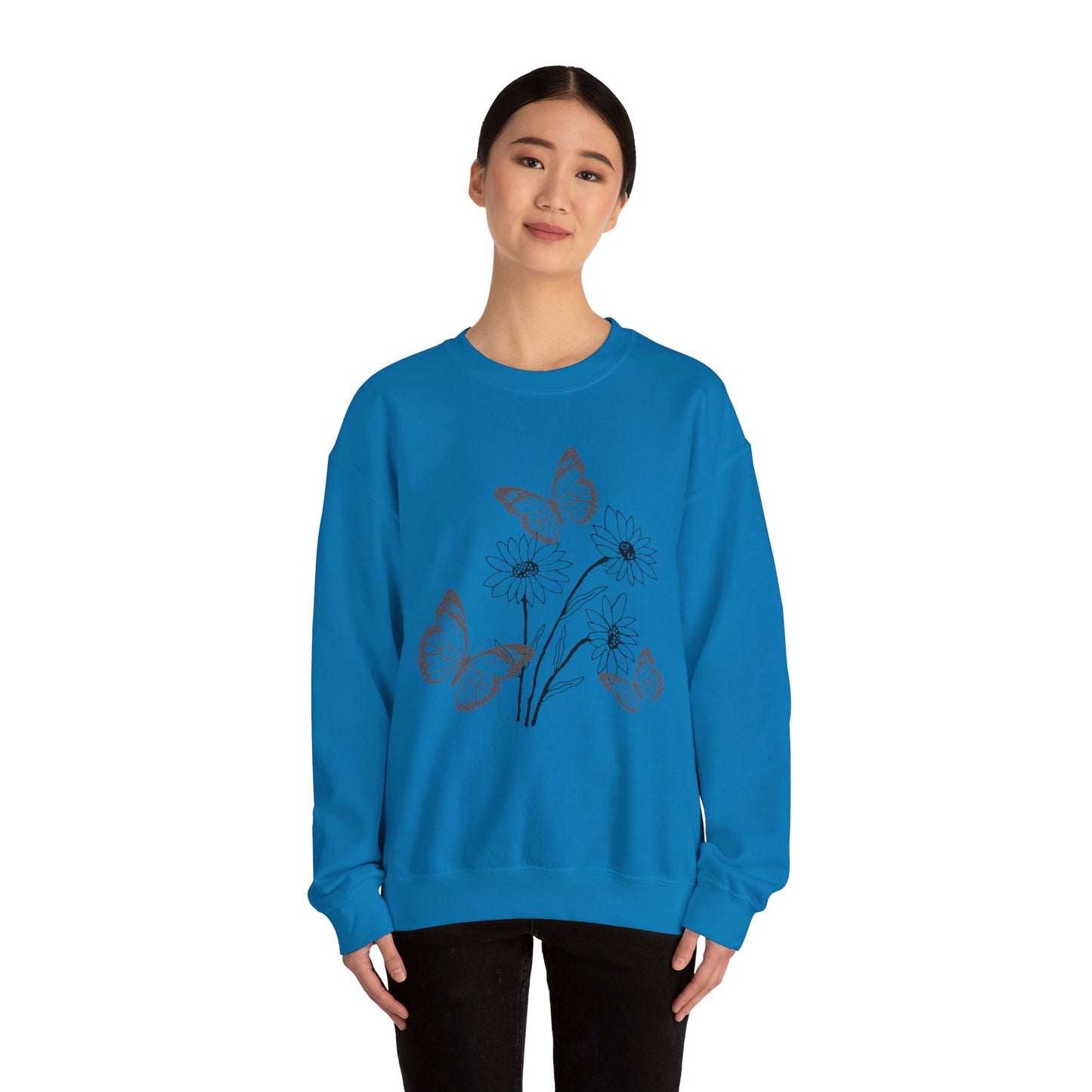 Butterfly Flower Sweatshirt