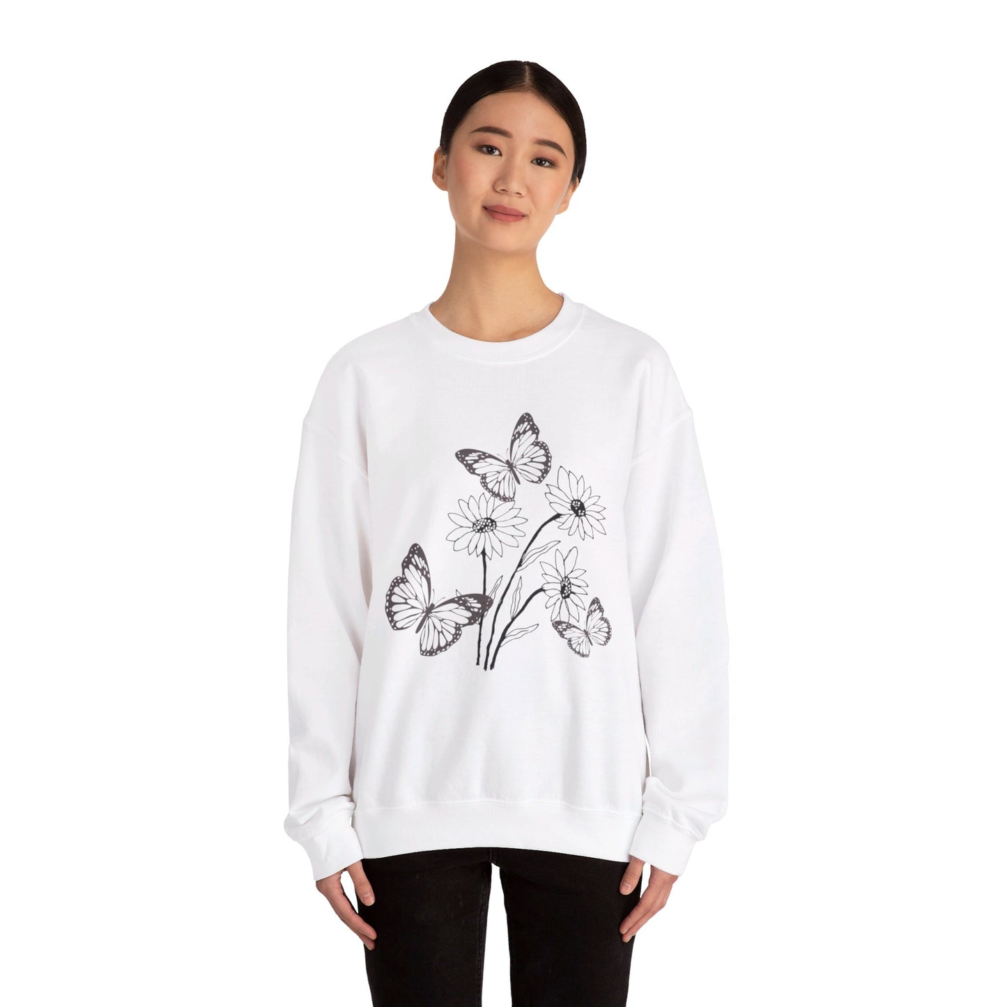 Butterfly Flower Sweatshirt