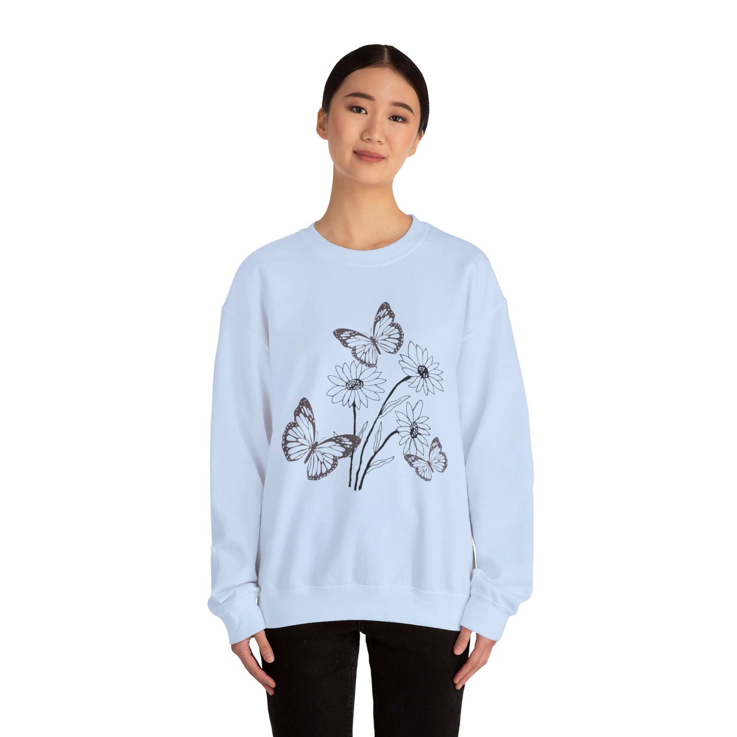 Butterfly Flower Sweatshirt